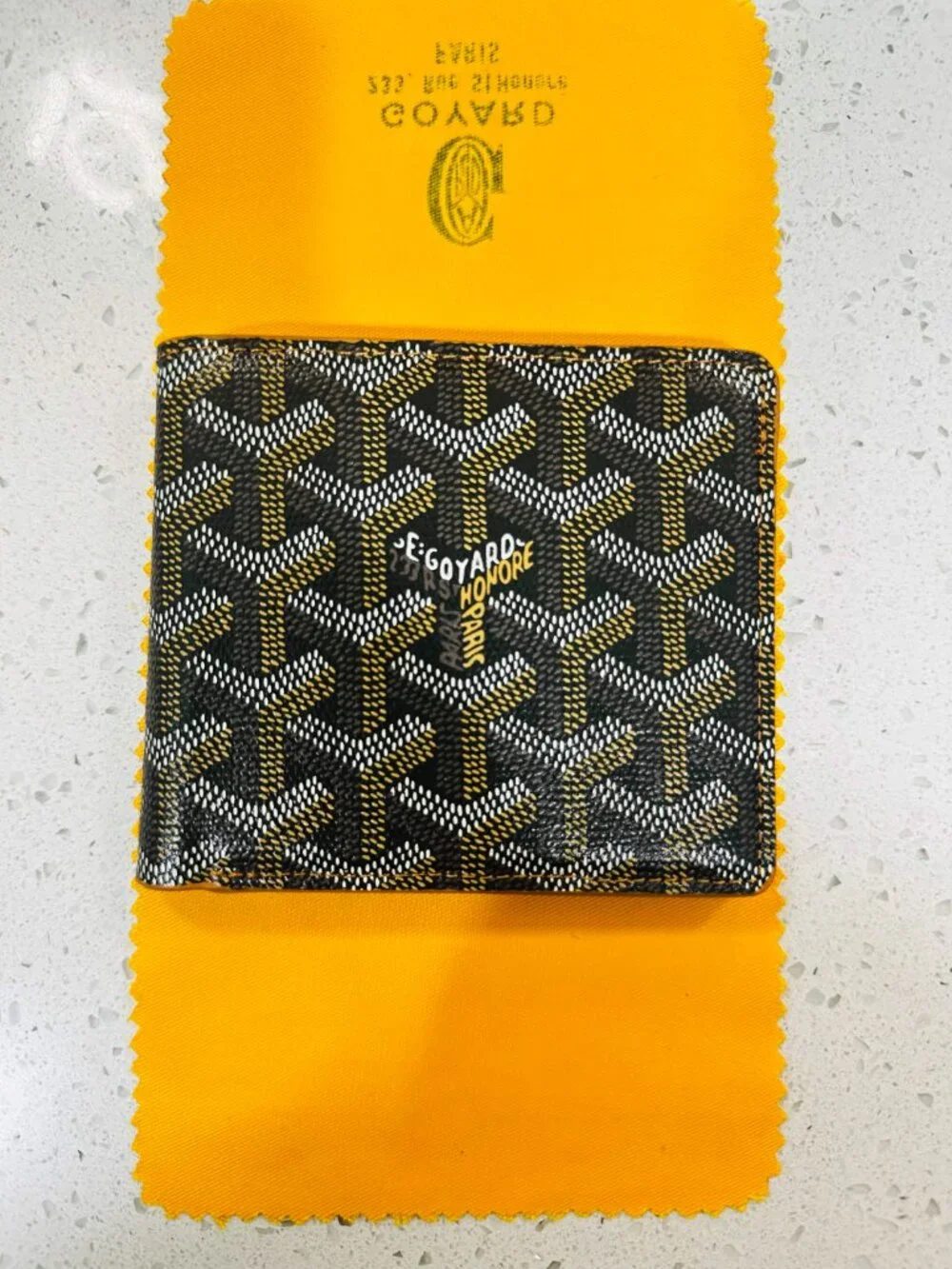 Goyard Victorie Wallet Black/Brown Leather | New With Box |